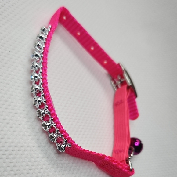 Pink Rhinestone Cat Collar - Picture 5 of 11